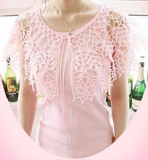 Crochet Capelet Pattern, Crochet Cape Pattern, Wearable Crochet, Capelet Pattern, Crochet Scarf For Beginners, Crochet Bolero Pattern, Crochet Collar Pattern, Lace Capelet, Crochet Shawl Diagram