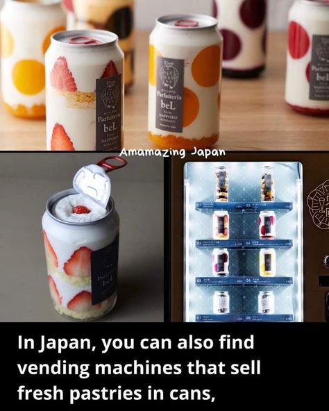 In Japan, you can also find vending machines that sell fresh pastries in cans Japanese Vending Machines, Fmcg Packaging, Convenient Store, Korean Cafe, 17th Century Art, Vending Machines, Vending Machine, Packaging Design Inspiration, Korean Food