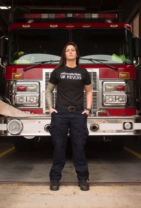 Women Firefighters, Firefighter Life, Alpha Woman, Medical Memes, Girl Firefighter, Firefighter Humor, Firefighter Paramedic, Firefighter Pictures, Unique Senior Pictures