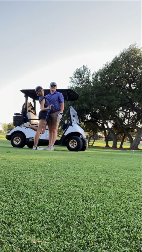 Golf,couples,golf dates,summer,love, cute, Golf With Boyfriend, Golf Couple Goals, Golf Couple Pictures, Haley Bookholdt, Golf Boyfriend, Golf Couple, Golf Girlfriend, Older Couple Photography, Golf Date