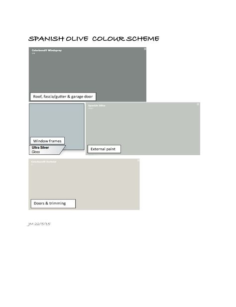 Spanish Olive exterior colour scheme Dulux Spanish Olive Exterior, Spanish Olive Dulux Paint Exterior, Dulux Spanish Olive, White Paint Colours, Dulux Paint Colours, Home Paint Color, Spanish Olives, Georgian House, Exterior House Color