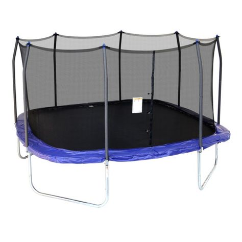 Outdoor Trampoline, Best Trampoline, Kids Trampoline, Trampolines, Blue Springs, Outdoor Play, Square Design, Outdoor Bed, Outdoor Gear