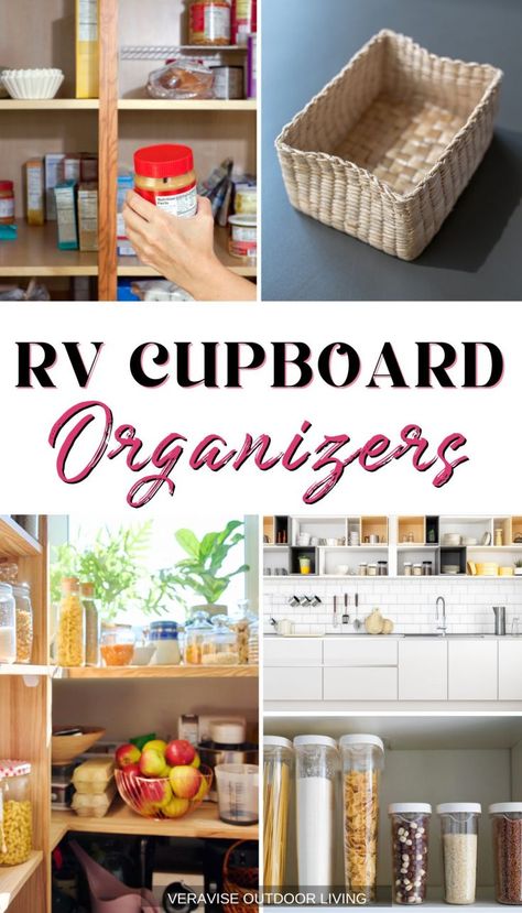 Are you the type of person that likes to be organized? Do you hate having to search through your RV for what you need? If so, then you need some RV cupboard organizers! These handy little gadgets can turn your chaotic cabinet into a well-organized storage area. Not sure which ones to buy? Don't worry, I've got you covered! Read on for my top picks for RV cupboard organizers. The post RV Cupboard Organizers For a Clutter-Free Camping Experience appeared first on VeraVise Outdoor Living. Rv Kitchen Cabinet Organization, Rv Cupboard Organization, Camper Cabinet Organization, Rv Pantry Organization, Organize Kitchen Cupboards, Lazy Susan Organizer, Lazy Susan Organization, Kitchen Cupboard Organization, Plate Organizer