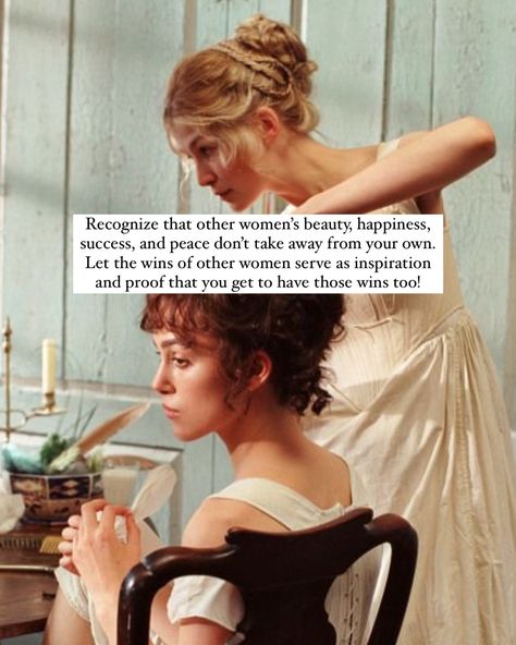 The world needs more girl’s girls! 🎀💌 Let’s talk about how to be one with the help of the Bennett sisters 🍃 #girlsgirl #prideandprejudice #feminineenergy #divinefeminine #femininitycoach #femininitytips #highvaluewoman Bennett Sisters, Femininity Tips, High Value Woman, Pride And Prejudice, Other Woman, Feminine Energy, Divine Feminine, Beauty Women, Stand Up