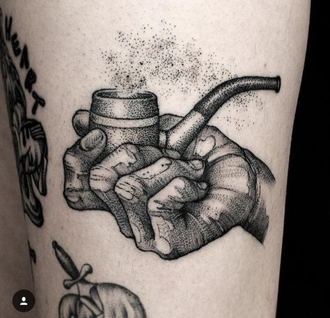 Pipe Tattoo, Mac Miller Tattoos, Pointillism Tattoo, Left Arm Tattoos, Mystical Tattoos, Getting A Tattoo, About Tattoo, Minimalist Tattoos, Sister Tattoos