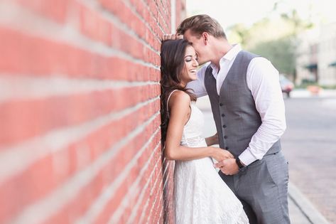 Wedding Photographer List, Vintage Wedding Photography, City Engagement Photos, Downtown Wedding, Engagement Pictures Poses, Creative Wedding Photography, Surprise Proposal, Engagement Poses, Engagement Photo Poses