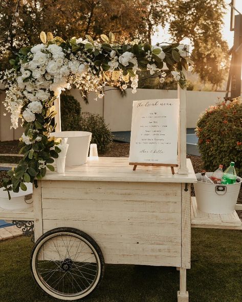 Party Rental Ideas, Coffee Bar Wedding, Weather Design, Wedding Coffee, Sweet Carts, Drink Cart, Ice Cream Cart, Event Bar, Coffee Wedding