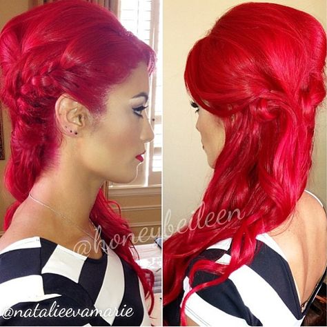 Red Hair Don't Care, Wwe Women, Bright Red Hair, Eva Marie, Simply Red, Boring Hair, Wild Hair, Red Hair Color, Long Red