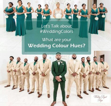 Emerald And Gold Tuxedo, Emerald Green And Gold Groomsmen Attire, Emerald Green And Gold Tuxedo, Green And Gold Wedding Groomsmen, Green Wedding Theme Black People, Green And Gold Tuxedo, Royal Blue Wedding Theme, Real Bridesmaids, Green Wedding Suit