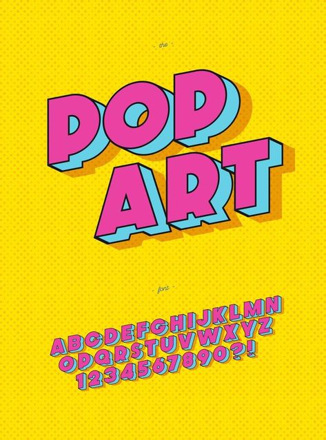 Vector pop art font 3d bold style modern typography, typography, #modern, #style, #Ad Pop Art Font, S Alphabet, Vector Pop, Bold Typography, Top Art, Chinese Patterns, Modern Typography, Bold Style, Sale Banner