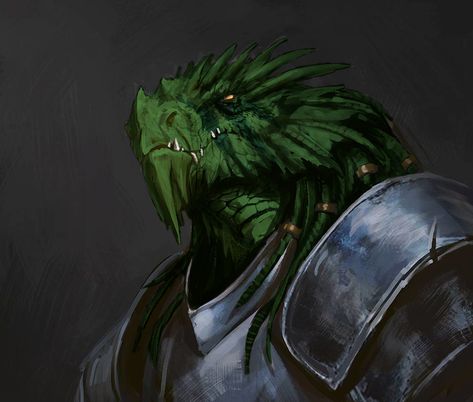 Green Dragonborn Dnd, Green Dragonborn, Dnd Dragonborn, Pathfinder Character, Dungeons And Dragons Game, Fantasy Portraits, Fantasy Races, Art Daily, Dungeons And Dragons Characters