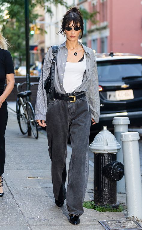 2023 Fall Street Style, Bella Hadid Casual, Bella Hadid Street Style, Models Off Duty Style, Bella Hadid Outfits, Bella Hadid Style, Hadid Style, Outfit Trends, Celebrity Street Style