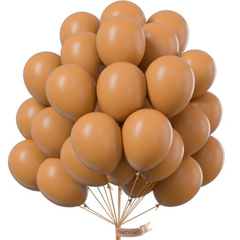 PRICES MAY VARY. Package includes 12 inch Baroque Brown balloons (50 pcs) and 5mm*10m ribbon (2 pcs, 66ft/20m in total), ideal woodland baby shower decorations, jungle theme party supplies, jungle baby shower decorations Made of latex, these balloons coffee, brown balloons are perfect baby shower decorations for boy, baptism decorations, christening decorations, brown party decorations, brown balloon garland These brown balloons, matte balloons can be filled with air and helium. Balloons filled Matte Balloons, Brown Balloons, Jungle Baby Shower Decorations, Baby Shower Decorations Neutral, Christening Decorations, Woodland Baby Shower Decorations, Jungle Theme Parties, Orange Balloons, Balloon Ribbon