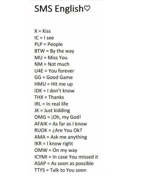 Abbreviated Words, English Abbreviations, How To Spell Words, Text Abbreviations, Sms English, Questioning Reality, Sms Language, Sign Language Words, Unique Words Definitions