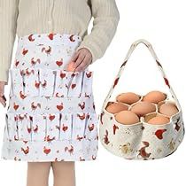 Egg Gathering Basket, Chicken Egg Basket, Egg Apron, Egg Collecting Apron, Storing Eggs, Chicken Aprons, Egg Aprons, Types Of Eggs, Fresh Egg