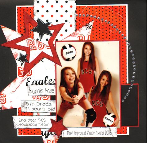 cheerleading+scrapbook+layout+ideas | Scrapbooking by Kelly Messer: July 2010 Orange Stickers, Scrapbooking Sports, School Scrapbook Layouts, Graduation Scrapbook, Reading Festival, Picture Layouts, Minds Eye, School Scrapbook, Drama Queen