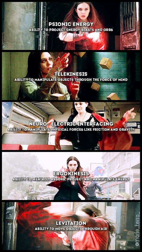 Scarlet Witch Hex Bolts, Scarlet Witch Abilities, Most Powerful Superpowers, Villian Super Powers Ideas, Powers For Dr, Super Power Ideas List, Types Of Super Powers, Witch Powers List, Superhero Powers Ideas