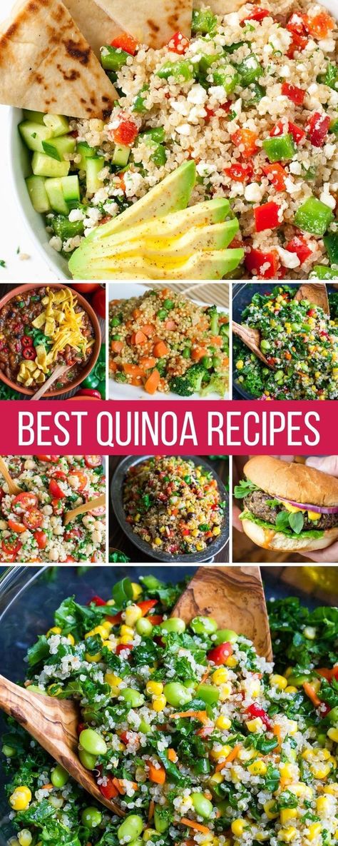 Salads Quinoa, Best Quinoa Salad Recipes, Quinoa Black Bean Salad, Best Quinoa Recipes, Quinoa Side Dish, Savory Lunch, Quinoa Recipes Dinner, Salad Options, Best Quinoa