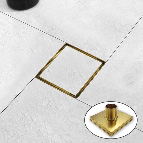 Drain Tile, Rain Shower System, Linear Drain, Home Door Design, Stainless Steel Bathroom, Shower Niche, Drain Cover, Floor Drains, Shower Drain