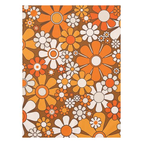 Flower Stencils, Retro Garden, Flower Stencil, Fold Envelope, Printed Envelopes, Garden Flowers, Orange Brown, Stationery Cards, Folded Cards