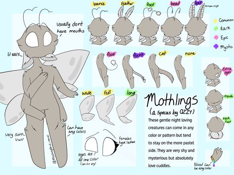 Moth Based Character, Moth Drawing Tutorial, Moth Oc Design, Gacha Club Moth Oc, Moth Oc Drawing, Moth Fursona Base, Fursona Species Ideas, Imp Oc Base, Oc Species Ideas