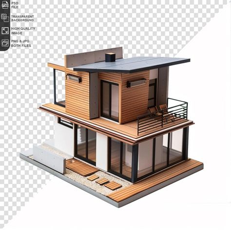 PSD modern house isolated on transparent... | Premium Psd #Freepik #psd Isometric Drawing House, Sims Modern House, Isometric House, Narrow Houses, Isometric Room, 3d Building Design, Furniture Graphic, Miniature Building, Perspective Drawing Architecture