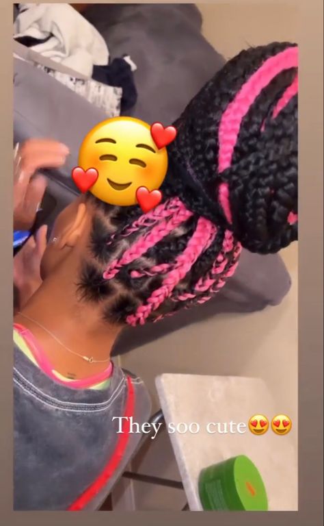 Braids In Bun, Peekaboo Box Braids, Braids In A Bun, Peekaboo Braids, Indie Room, Braided Bun, Box Braids, Crochet Necklace, Braids