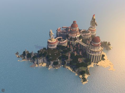 Olympus Minecraft Project Minecraft Olympus, Olympus Minecraft, Minecraft Maps, Minecraft Building Guide, Minecraft Structures, Minecraft Castle, Cute Minecraft Houses, Minecraft City, Minecraft Funny