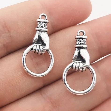 Hand Holding Ring Charm 3D - Etsy 3d Hand, Diy Jewelry Findings, Hand Holding, Hand In Hand, Jump Rings, Jewelry Findings, Zinc Alloy, Holding Hands, Silver Color