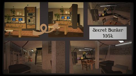 Bloxburg Bunker Ideas, Secret Bunker, Coastal House, Bloxburg Ideas, House Ideas, Flat Screen, Building