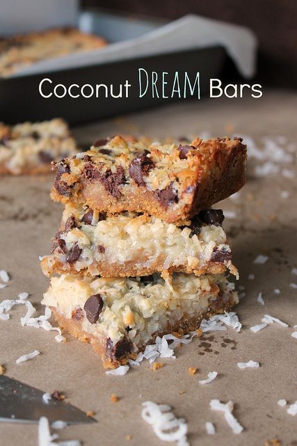 Coconut Dream Bars - The Kitchen Prep Blog Coconut Dream Bars, Nyc Bakery, Sugar Addict, Dream Bars, Coconut Dream, Kitchen Prep, Delectable Desserts, Baking Sweets, My Travel