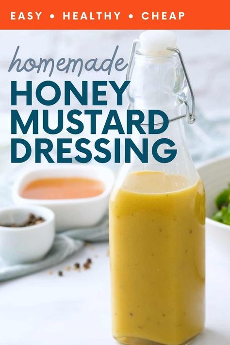 Honey Mustard Chicken Pasta Salad, Creamy Honey Mustard Dressing, Honey Mustard Dressing Recipe, Homemade Honey Mustard Dressing, Mustard Dressing Recipe, Honey Mustard Salad, Easy Honey Mustard, Creamy Honey Mustard, Mustard Salad