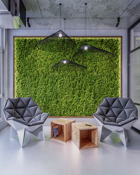 Glam Apartment, Moss Walls, Industrial Office Design, Vintage Industrial Decor, Regal Design, Industrial Livingroom, Industrial Interiors, Moss Wall, Decoration Inspiration