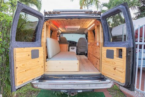 Camper Van For Sale: "El Torro Negro", 2006 Ford Econoline Campervan Custom Vans Ideas, Ford Econoline Van, Econoline Van, Florida State Parks, Van Life Diy, Campervan Conversions, Van For Sale, All Terrain Tyres, Ac Units