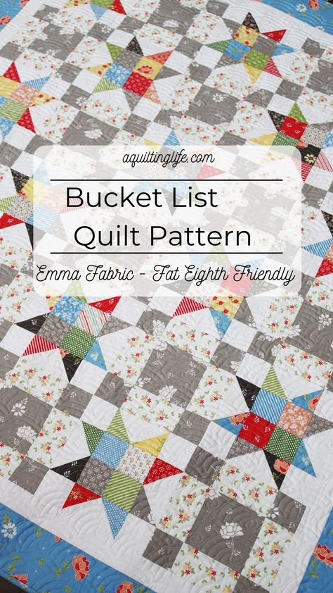 Summer Soiree Quilt Pattern, A Quilting Life, Simple Quilt, Pieced Quilts, Easy Quilt, Sewing And Quilting, Easy Quilt Patterns, Quilt Projects, Star Quilt Patterns