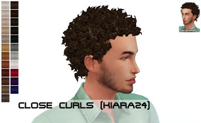 My Sims 4 Blog: Hair - Curly Sims 4 Curly Hair, Ts4 Hair, Sims 4 Hair Male, Cc Shopping, Alpha Cc, Sims 4 Blog, Sims 4 Black Hair, Sims 4 Cc Kids Clothing, Pelo Sims