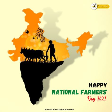 Kishan Diwas 2021, National Farmers' Day , #achievexsolutions Kishan Diwas 2021 , #kishandiwas  #kisandiwas #farmers #indianagriculture #agriculture  #farming #agronomy #krishi #agribusiness #horticulture  #bhartiyakisan Farmers Day Poster Design, Kishan Diwas, Agriculture Drawing, Buddha Mural, Agriculture Pictures, Indian Agriculture, Tamil Greetings, Agriculture Books, Farmer Painting