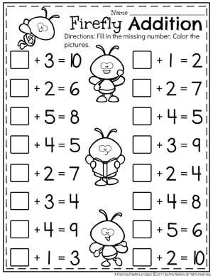 Addition Worksheets - Planning Playtime Addition Activity, Missing Addend, Kindergarten Addition Worksheets, Money Worksheets, Math Centers Kindergarten, 1st Grade Math Worksheets, Subtraction Worksheets, Addition Worksheets, Kids Math Worksheets