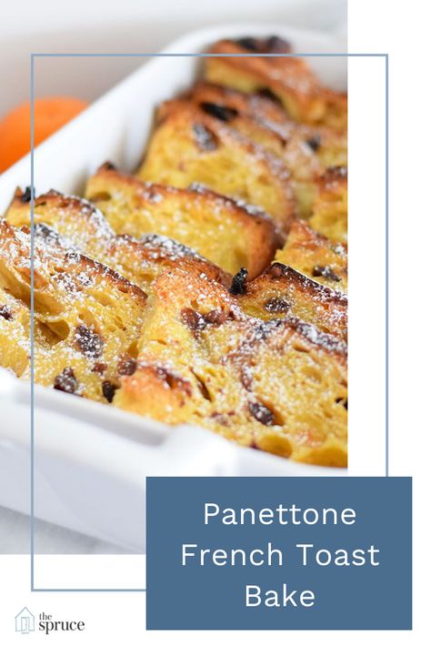 French Toast Panettone, Pannetone French Toast Giada, Recipes With Panettone, Panettone French Toast Overnight, Panetone French Toast Casserole, Panetone French Toast, Panettone Breakfast Casserole, Panatone Bread French Toast Casserole, Pannetone French Toast Casserole