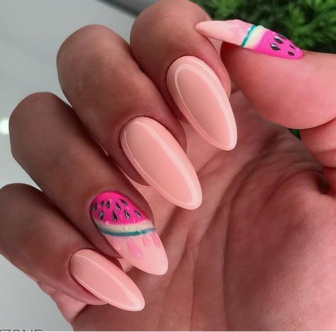 Nagel Stamping, Watermelon Nails, Cute Acrylic Nail Designs, Nail Swag, Pink Acrylic Nails, Acrylic Nail Art, Dream Nails, Beauty Ideas, Manicure E Pedicure