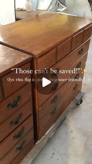 Michelle McRae | “Shelly” Your DIY BFF on Instagram: "DETAILS HERE👇🏽 These Ethan Allen dressers were in pretty rough shape but they were exactly what I had been looking for to replace the dresser in our bedroom. After a little wood filler and light sanding, I primed, painted and poly’d these oversized nightstands. I added new brushed brass hardware and modern legs and they look brand-spankin’ new, right? If you need details on the process or links to supplies, COMMENT “details” and I’ll send them to you. #painteddresser #furnitureflip #paintedfurniture" Ethan Allen Dresser Redo, Dressers As Nightstands, Dresser Remodel, Dark Wood Dresser, Diy Bff, Dresser Hardware, Ethan Allen Furniture, Updo Ideas, Brushed Brass Hardware