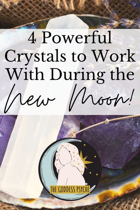 Crystals For The New Moon, New Moon March 2024, New Moon Energy, Crystals For New Moon, New Moon Crystals, New Moon In Capricorn, Moon In Capricorn, Crystals Meanings, Time For New Beginnings