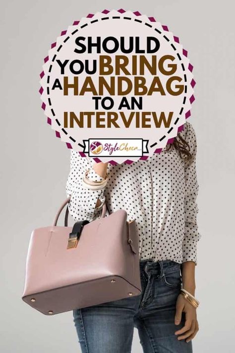 Interview Style: Pink Handbag for a Professional Look Jeans Poses, Coral Nails With Design, Partial Updo, Wispy Hair, Big Backpacks, Pink Handbag, Interview Style, Makeup News, Dot Shirt