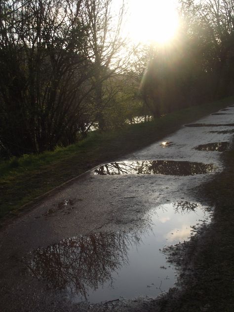 puddles of mud, after a good rain Puddle Photography, Rain Puddle, Puddle Of Water, Water Mermaid, Water Puddle, Raining Outside, Sky Photography Nature, Dirty Water, Maybe Someday