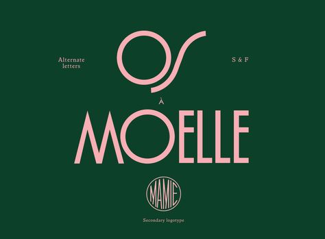 Mamie on Behance Inspiration Typographie, Restaurant Branding, Logo Restaurant, Custom Fonts, Typography Inspiration, Type Design, New Fonts, 로고 디자인, Branding Inspiration