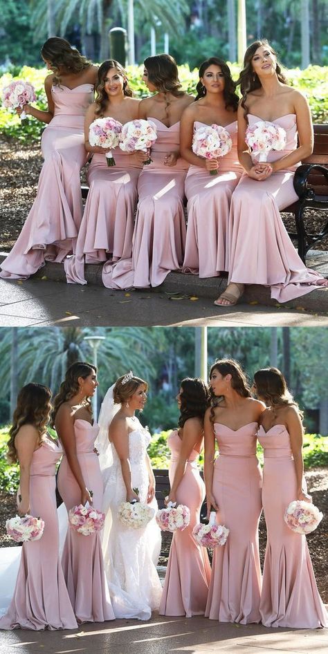 Mismatched Blush Bridesmaid Dresses, Fitted Bridesmaid Dresses, Rapunzel Wedding Dress, Bridesmaid Dresses Champagne, Bridesmaid Dresses Mermaid, Pink Bridesmaid Dresses Long, Different Bridesmaid Dresses, Mermaid Long Bridesmaid Dresses, Sweetheart Bridesmaids Dresses