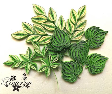 Quilled Leaves, Teknik Quilling, Quilling Leaves, Quiling Paper Art, Quilling Flower Designs, Quilling Supplies, Paper Quilling Tutorial, Paper Quilling Flowers, Origami And Quilling