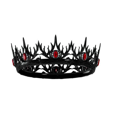 PRICES MAY VARY. Materials: Crafted with durability in mind, this gothic crown is made from alloy and adorned with sparkling rhinestones; The black color adds a touch of elegance and mystery, suitable for various themed outfits Size: With a diameter of approximately 19 cm/7.48 in and a height of about 7.3 cm/2.87 in, the inner circumference of about 59 cm/23 in Note: Please verify the goth crown's size before ordering; Due to its metal construction, it may feel slightly heavy; This is not a cap Vampire Crown, Black Crowns, Graduation Stage, Crowns For Women, Cosplay Wedding, Halloween Crown, Black Tiara, Male Crown, Birthday Costume