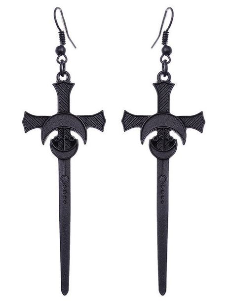 Occult Witch, Jewelry Goth, Gothic Jewellery, Goth Accessories, Earrings Gothic, Dark Jewelry, Goth Earrings, Witch Earrings, Jewelry Gothic