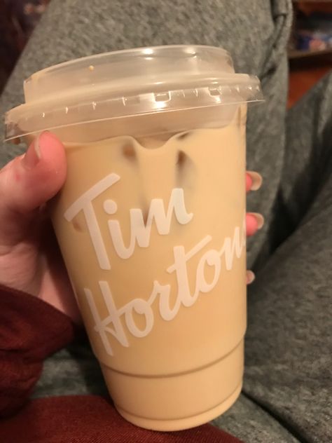 Tim Hortons Iced Coffee Recipe, Tim Hortons Iced Coffee, Perfect Iced Coffee, Vanilla Iced Coffee, Coffee Aesthetics, Ma Cherie, Tim Hortons, Ice Coffee Recipe, Ice Coffee